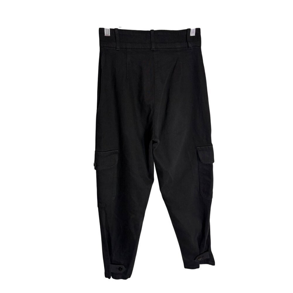Aritzia Wilfred Free Modern Cargo Pants Black Tapered High Rise-sz 2 - Picture 2 of 11